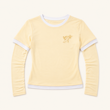 Layered Long Sleeve Baby Tee - SAMPLE