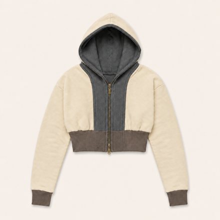 Tri Crop Hoodie