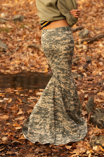 Camo Maxi Skirt - SAMPLE