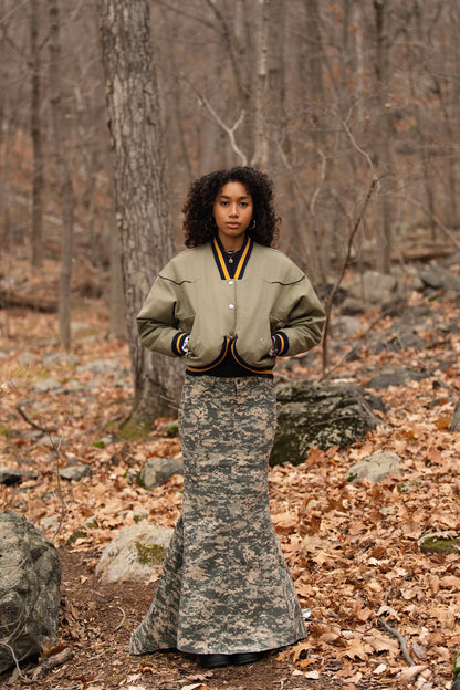 Camo Maxi Skirt - SAMPLE