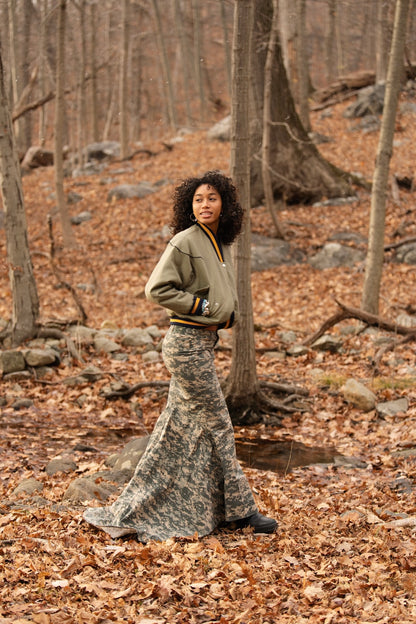 Camo Maxi Skirt - SAMPLE
