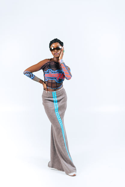 Fleece Maxi Skirt